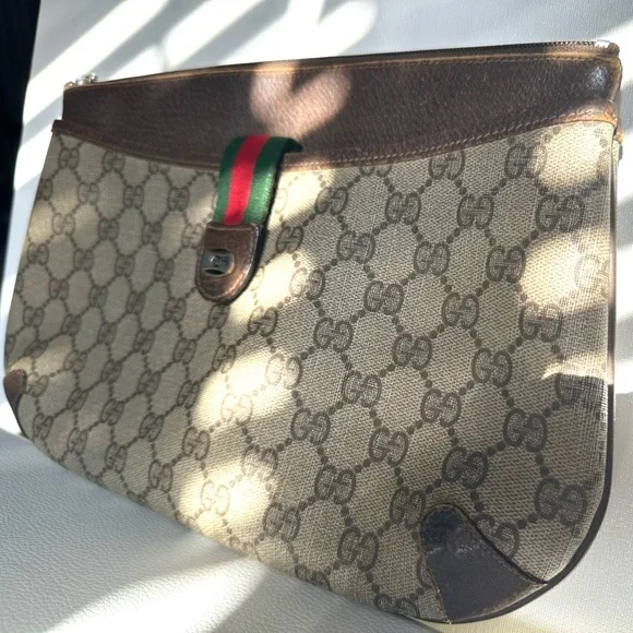 GG supreme vintage clutch bag - Picture 4 of 14